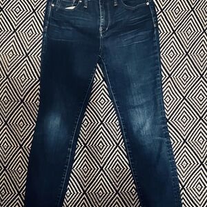 Classic Women's High Riser Skinny Dark Blue Jeans
